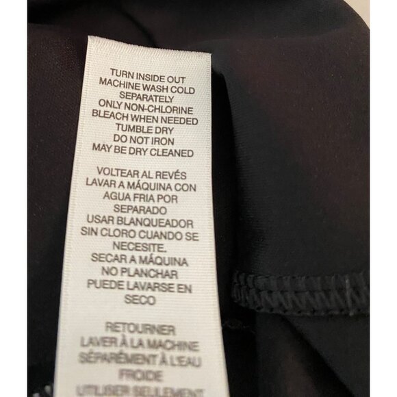 Chicos Metallic Long-Sleeve V-Neck Tunic Top Black/Gold XL Chicos 3 - Picture 5 of 10